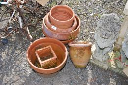 A quantity of clay pots.