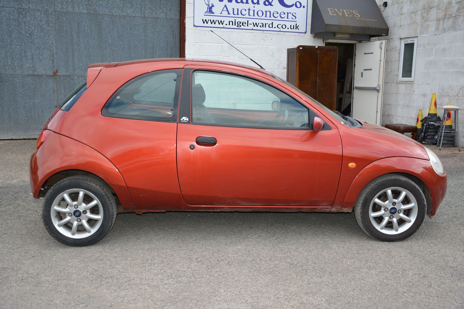 A Ford KA Zetec Climate 1299cc petrol-engined three door hatchback motor Car finished in red, - Image 8 of 14
