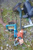 Electric chainsaw and strimmer SOLD AS SEEN.