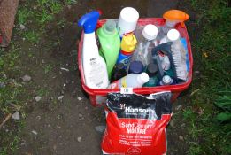 A quantity of cleaning products, etc.