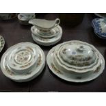 A quantity of 'Jeddo' tea and dinnerware to include; six dinner plates, six breakfast plates,
