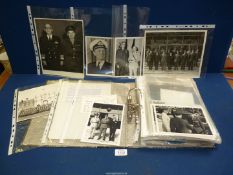 A file containing Military photographs including; Brigadier Pat Cook,