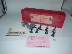 A boxed Naval Gun Team from 'The Boys of the Old Brigade' by Langley models.