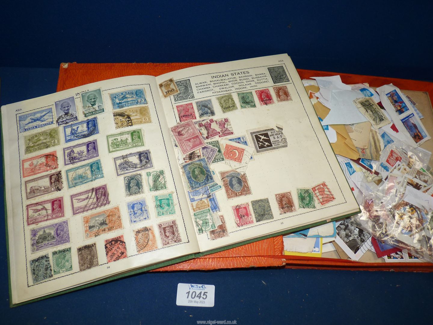 A stamp album titled 'The Victory' containing foreign and British stamps, - Image 2 of 2