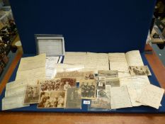 A quantity of Military ephemera to include;