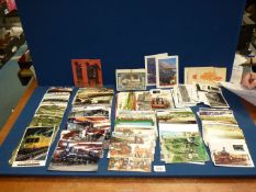 A quantity of loose Railway and Transport related postcards (many hundreds).