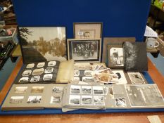 A good quantity of old Photographs including family members, mountain and landscapes, postcards,