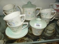 A Portmeirion 'Seasons Collection' tea service (no milk jug).