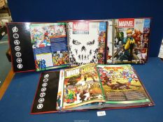 Three folders of Marvel comics 'Fact Files' 2015-2017 issues 113-216.