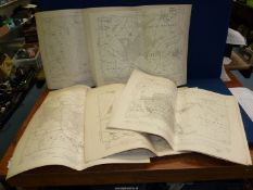 A quantity of OS Maps; mostly of Gloucestershire dated between 1900 - 1940, some second editions.