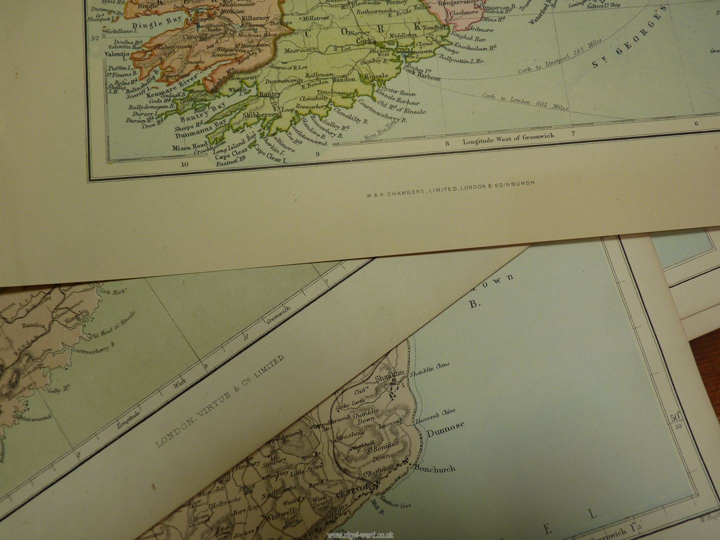 A quantity of loose maps of the British Isles some taken from books including Ireland, Wales, - Image 3 of 5