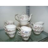 A Royal Standard 'Fancy Free' Tea service for six with teapot, sugar bowl,