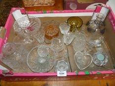 A quantity of glassware including Thomas Webb glasses, etc.