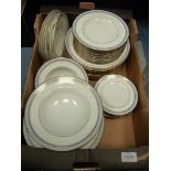 A quantity of Royal Worcester 'Howard' dinnerware including dinner,side and tea plates,