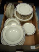 A quantity of Royal Worcester 'Howard' dinnerware including dinner,side and tea plates,