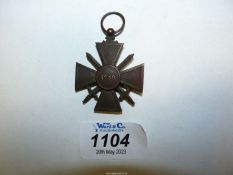A French WWII Croix de Guerre medal dated 1939.
