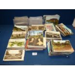 A large quantity of Postcards including landscapes, etc.