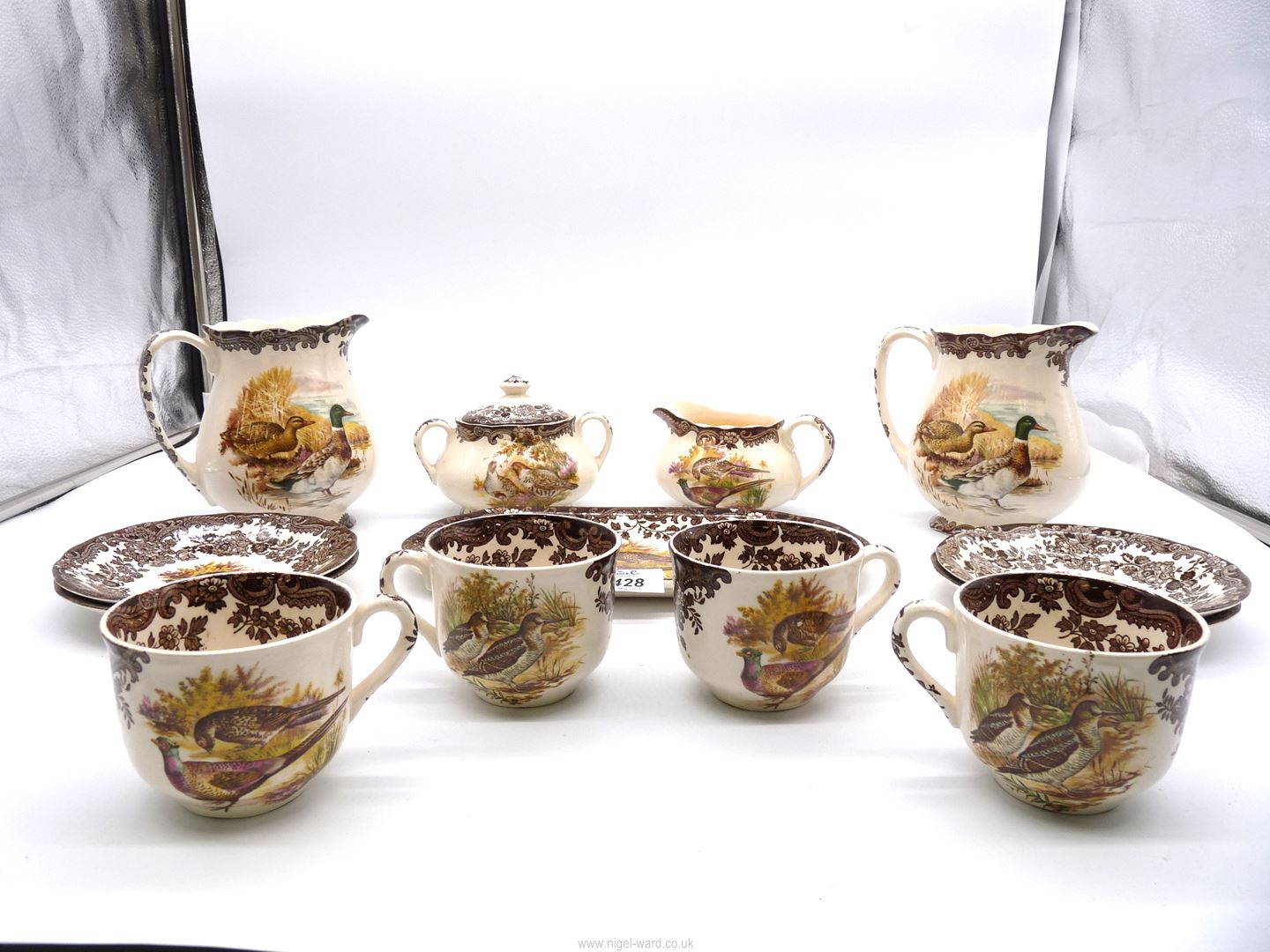 A small quantity of Palissy Gamer Series china including; four teacups and saucers, two jugs, - Image 2 of 2