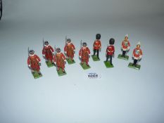 A small quantity of Britains lead figures including Yeoman of the Guard,