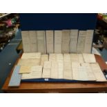 A quantity of Indentures many relating to 'Isidor Michaelson' and 'The Whitworth Collieries Ltd',