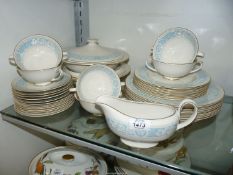A Royal Doulton ''Hampton court'' dinner service including six dinner plates, six breakfast plates,
