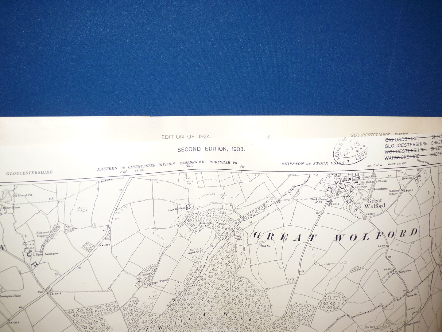 A quantity of OS Maps; mostly of Gloucestershire dated between 1900 - 1940, some second editions. - Image 2 of 3