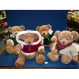 Four Harrods Teddy Bears.