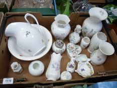 A quantity of Aynsley Spode china to include; Wild Tudor vases, Little Sweetheart, etc.