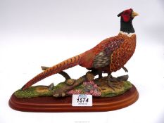 A Border Fine Arts Pheasant, 11'' x 7 1/2''.