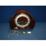A Westminster chiming Mantle Clock by The Alexander Clark Co. Ltd.