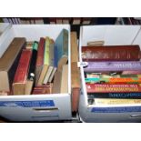 Two boxes of books including cookery, 'Churchill, The Struggle For Survival',