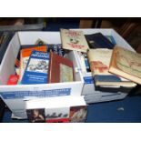 Two boxes of books including 'You and Your Horse' by Phyllis Hinton,