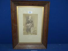 A wooden framed Photograph of Charles Edward The Duke of York, Col.