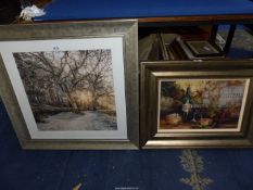 A framed Print titled 'Autumn Walk' by Assaf Frank,