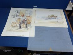 A mounted Print from The Emirates Watercolour Collection by Mrs P.