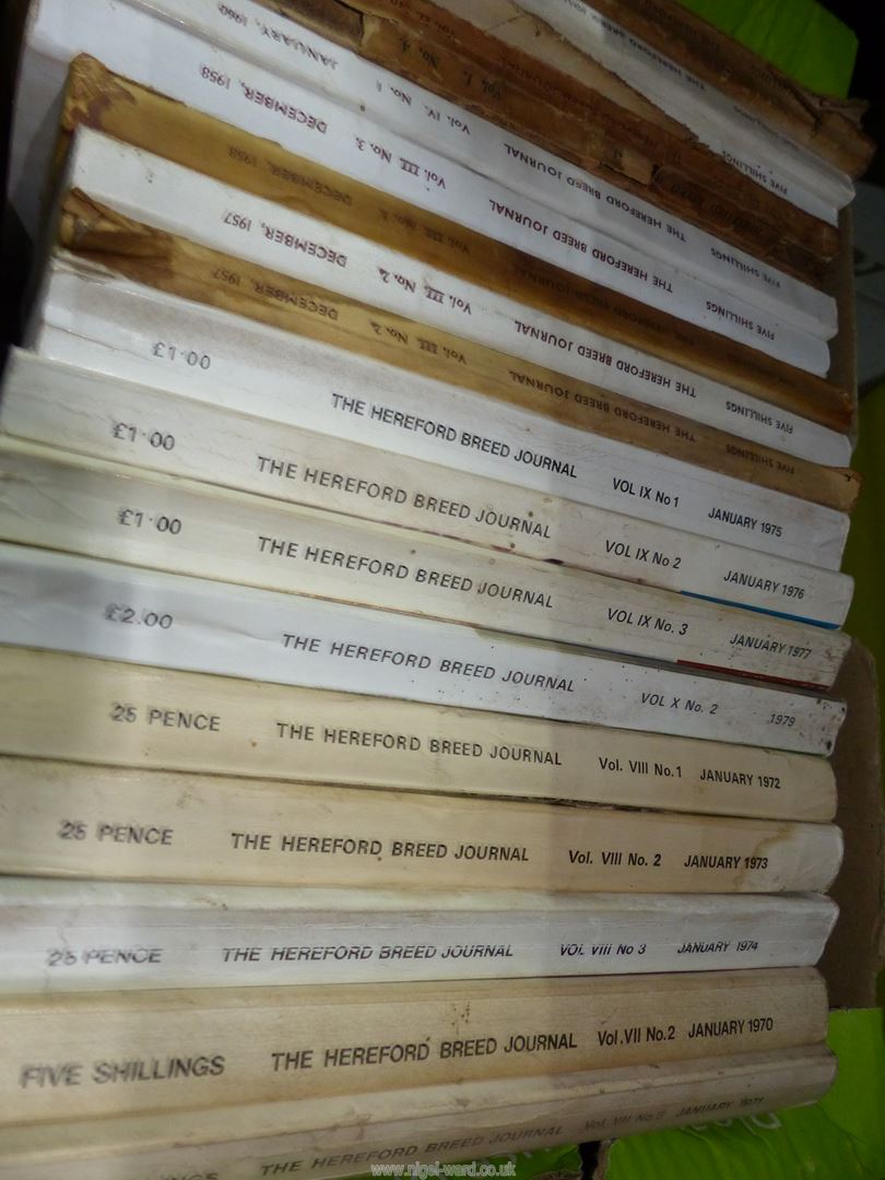 A large quantity of 'Hereford Breed Journal', etc. - Image 2 of 2