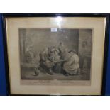 'The Card Players' Engraving by B. Baron after D. Teniers, sold by John Boydell April 1st 1751.