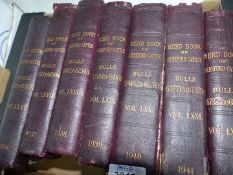 A large quantity of 'Herd Book of Hereford Cattle Bulls' dating from 1936 to 1964.