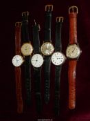 Six Gentlemen's Watches,