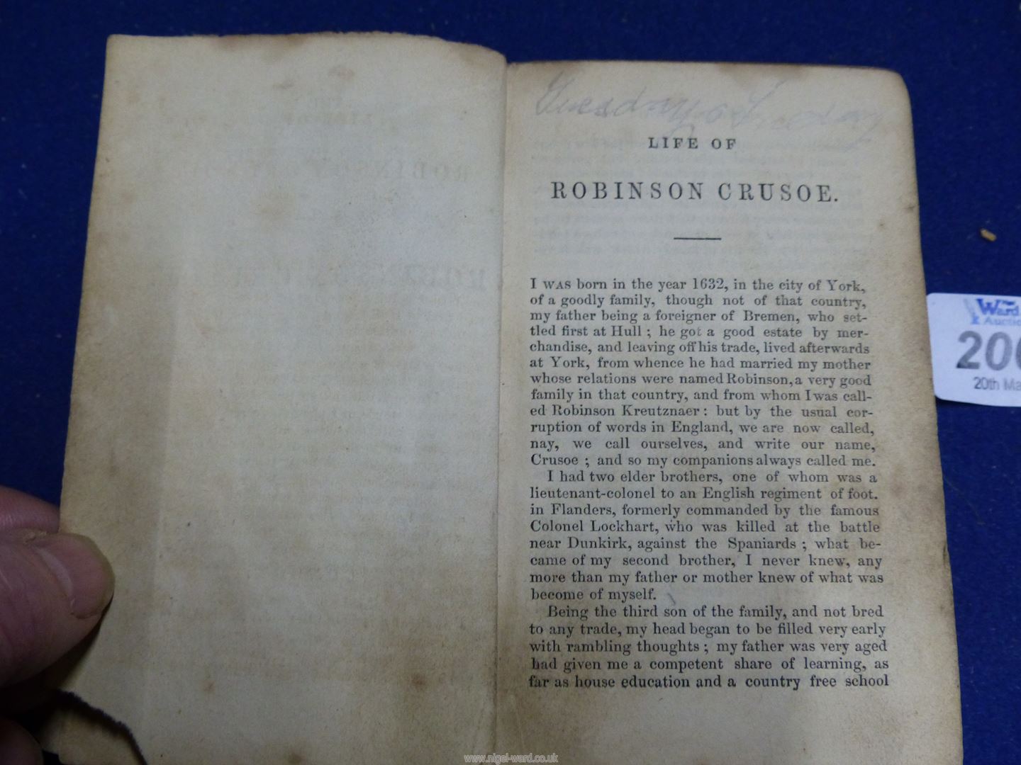 'The Life And Adventures of Robinson Crusoe' by Danel Defoe. London Published by J. - Image 5 of 6