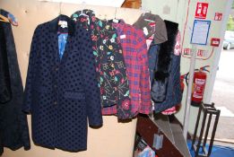 A 'Boden' jacket, size 8, Timberland gilet, size Medium, Dubarry faux fur stole,