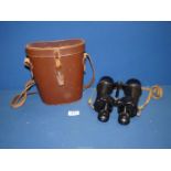 A pair of Military Binoculars by Ross London 1939 MK 11 x 7 in case.