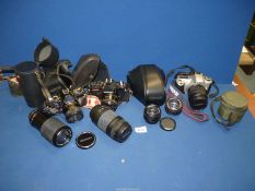 A small quantity of cameras including;