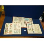 Three stock books of Stamps, mixed with a large quantity of English stamps, Caymen Islands,