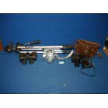 Two pairs of binoculars; Prinz 8 x 30 (cased) and Raylite 8 x 30,