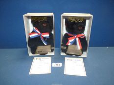 Two boxed Merrythought Teddy Bears 'Hope' special edition for 'This Morning America Appeal' with