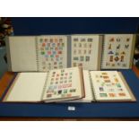 Five Stamp Albums and contents of foreign stamps including Malaysia, Sweden, Switzerland etc.