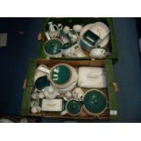 A quantity of Denby 'Wheatsheaf' dinner ware including; dinner plates, fish dish, casserole dishes,