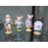 Four Beswick Beatrix Potter figures Little Pig Robinson, Pigling Bland,