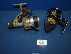 Two fishing reels; a Quick CDi 230 and a K.P. Morritts 'Intrepid-de-luxe'.